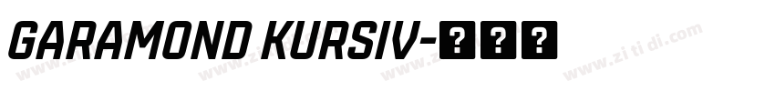 Garamond Kursiv字体转换